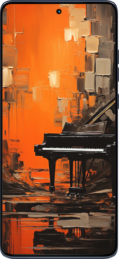 Силиконовый чехол Чехол для телефона Оранжевый Рояль для Motorola Edge 60 Fusion 5G - 5937u-4021 изображение 