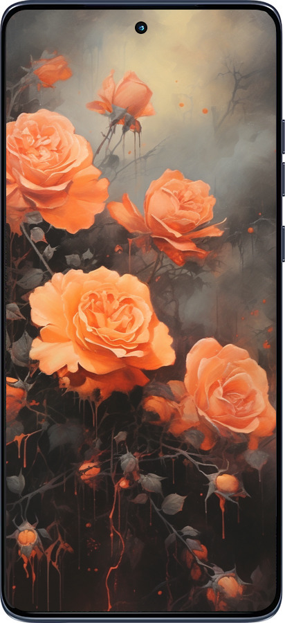 Силіконовий чехол Оранжеві троянди для Motorola Edge 60 Fusion 5G - 5944u-4021 изображение 