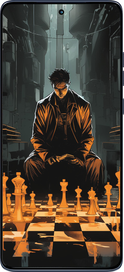 Силиконовый чехол Шахматы для Motorola Edge 60 Fusion 5G - 5951u-4021 изображение 