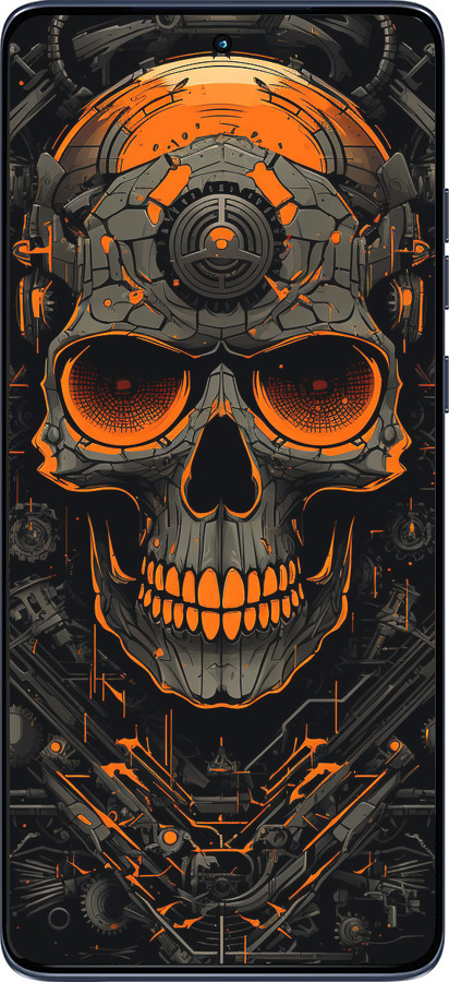 Силіконовий чехол Череп для Motorola Edge 60 Fusion 5G - 5952u-4021 изображение 