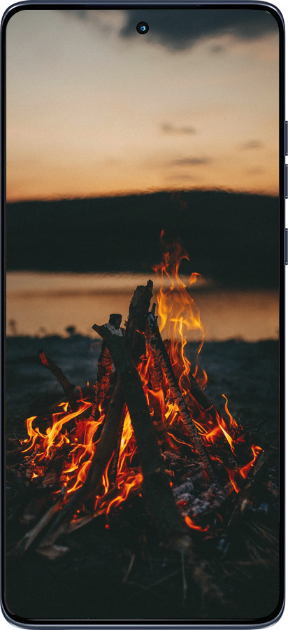 Силиконовый чехол Огонь для Motorola Edge 60 Fusion 5G - 6021u-4021 изображение 