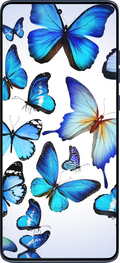 Силіконовий чехол Метелики для Motorola Edge 60 Fusion 5G - 6023u-4021 изображение 