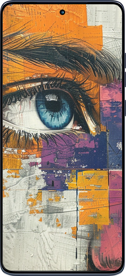 Силиконовый чехол Цветная фреска для Motorola Edge 60 Fusion 5G - 6032u-4021 изображение 