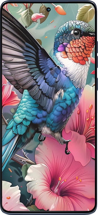 Силіконовий чехол Казкова колібрі для Motorola Edge 60 Fusion 5G - 6051u-4021 изображение 