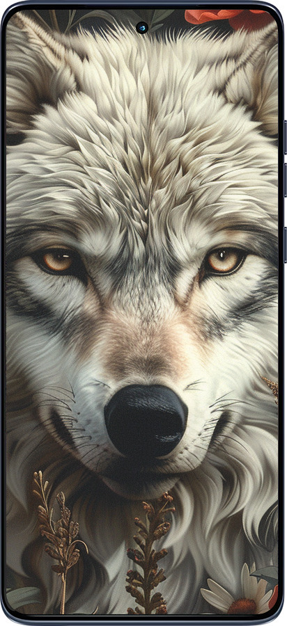 Силиконовый чехол Волчий взгляд для Motorola Edge 60 Fusion 5G - 6066u-4021 изображение 