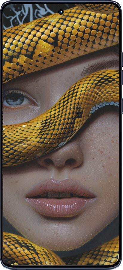 Силиконовый чехол Объятия змеи для Motorola Edge 60 Fusion 5G - 6081u-4021 изображение 