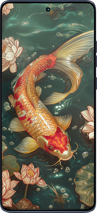 Силиконовый чехол Мелодия Лотоса для Motorola Edge 60 Fusion 5G - 6106u-4021 изображение 