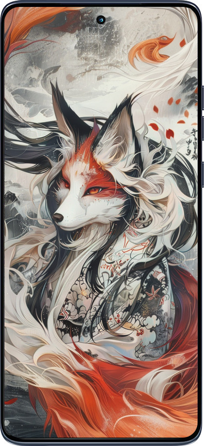 Силиконовый чехол Дух кицунэ' для Motorola Edge 60 Fusion 5G - 6107u-4021 изображение 