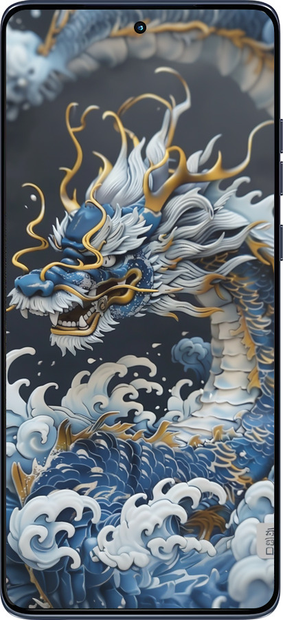 Силиконовый чехол Водяной дракон для Motorola Edge 60 Fusion 5G - 6113u-4021 изображение 