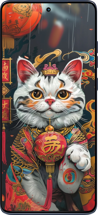 Силіконовий чехол China Cat v2 для Motorola Edge 60 Fusion 5G - 6135u-4021 изображение 