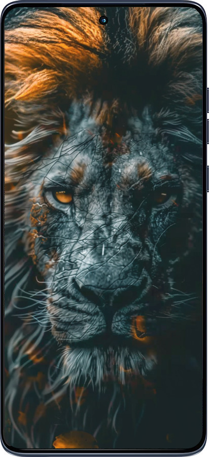 Силіконовий чехол Лев у сутінках для Motorola Edge 60 Fusion 5G - 6154u-4021 изображение 