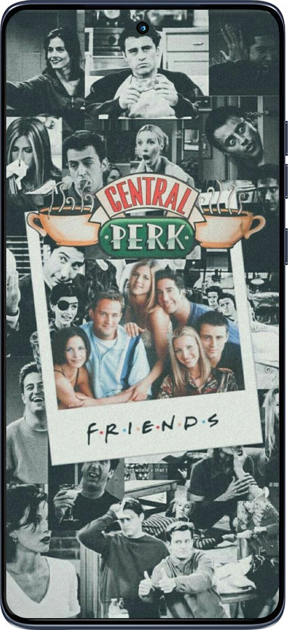 Силиконовый чехол Друзья для Motorola Edge 60 Fusion 5G - 6276u-4021 изображение 