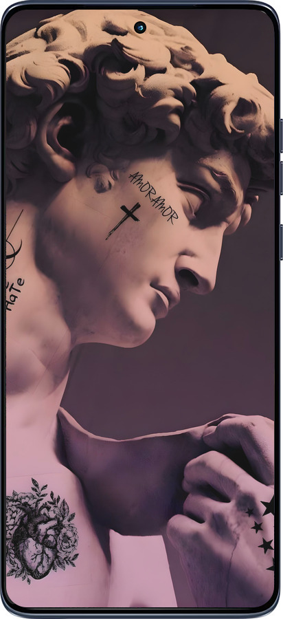 Силіконовий чехол Давид для Motorola Edge 60 Fusion 5G - 6302u-4021 изображение 