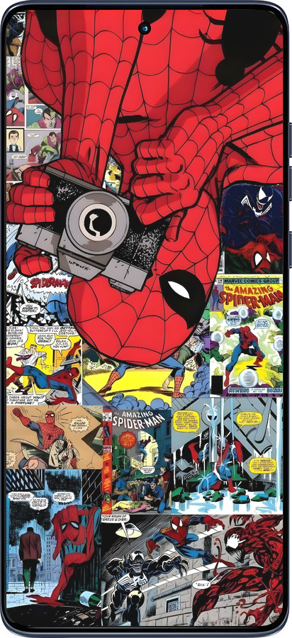 Силиконовый чехол Человек паук 2 для Motorola Edge 60 Fusion 5G - 6333u-4021 изображение 