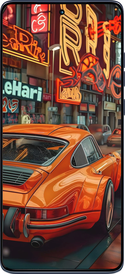 Силиконовый чехол Порше для Motorola Edge 60 Fusion 5G - 6334u-4021 изображение 