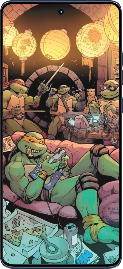 Силіконовий чехол Черепашки ніндзя для Motorola Edge 60 Fusion 5G - 6346u-4021 изображение 