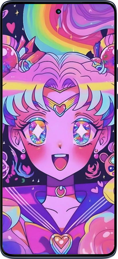 Силиконовый чехол Сейлор Мун 3 для Motorola Edge 60 Fusion 5G - 6352u-4021 изображение 