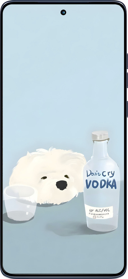 Силіконовий чехол Пес водка для Motorola Edge 60 Fusion 5G - 6368u-4021 изображение 