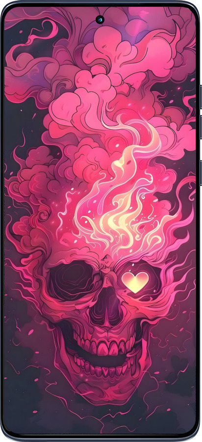 Силиконовый чехол Череп арт для Motorola Edge 60 Fusion 5G - 6385u-4021 изображение 