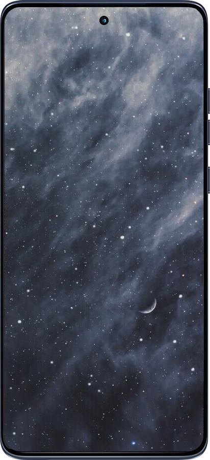 Силиконовый чехол Голубые облака, Голубая луна для Motorola Edge 60 Fusion 5G - 6398u-4021 изображение 