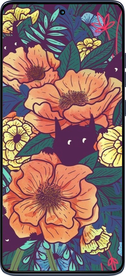Силіконовий чехол Із зображенням польових квітів для Motorola Edge 60 Fusion 5G - 6419u-4021 изображение 