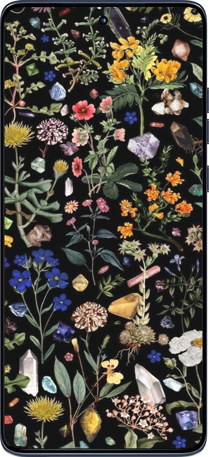 Силиконовый чехол С цветами для Motorola Edge 60 Fusion 5G - 6422u-4021 изображение 