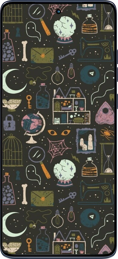 Силиконовый чехол Колдовской принт для Motorola Edge 60 Fusion 5G - 6425u-4021 изображение 