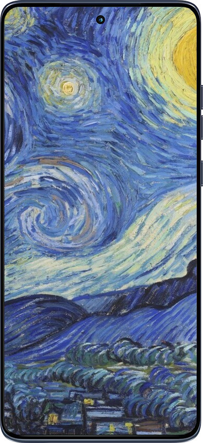 Силиконовый чехол «Звездная ночь» Винсента Ван Гога для Motorola Edge 60 Fusion 5G - 6433u-4021 изображение 
