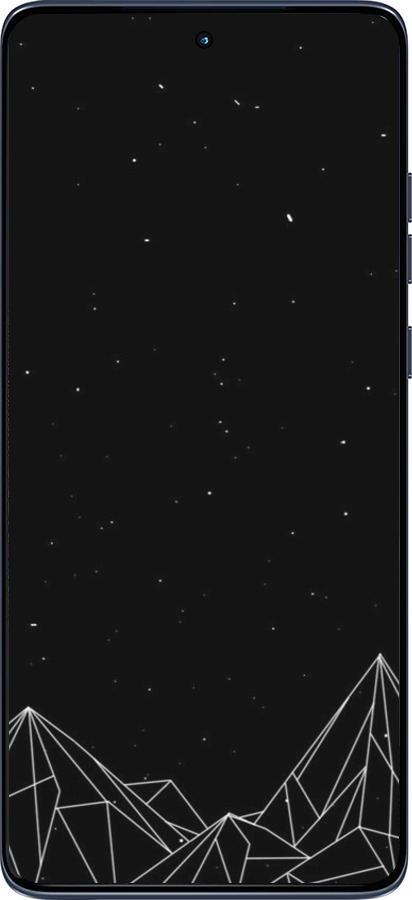 Силиконовый чехол Черно белые абстрактные горы для Motorola Edge 60 Fusion 5G - 6437u-4021 изображение 