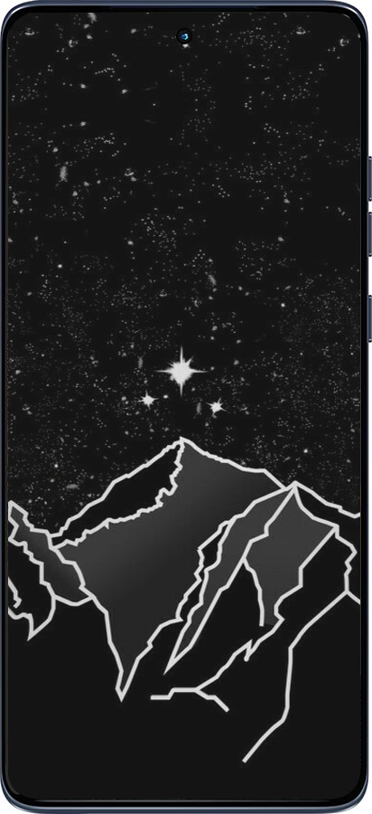 Силиконовый чехол Минималистический горный пейзаж для Motorola Edge 60 Fusion 5G - 6438u-4021 изображение 