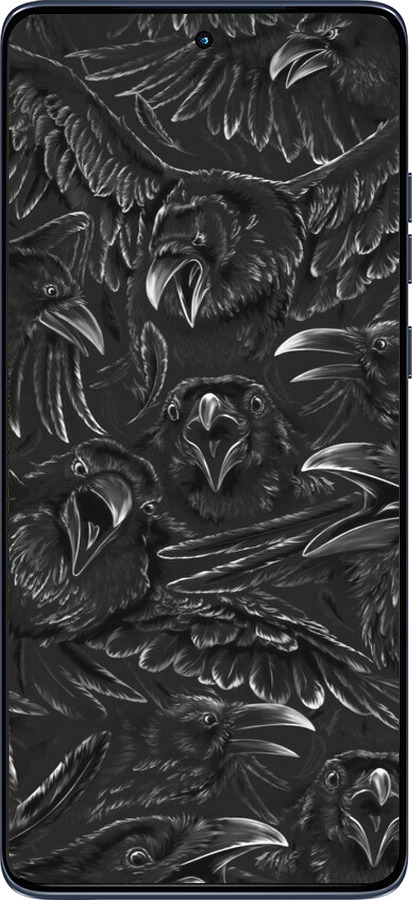 Силиконовый чехол Воронья ярость для Motorola Edge 60 Fusion 5G - 6474u-4021 изображение 