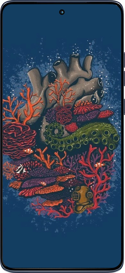 Силіконовий чехол Серце моря для Motorola Edge 60 Fusion 5G - 6506u-4021 изображение 