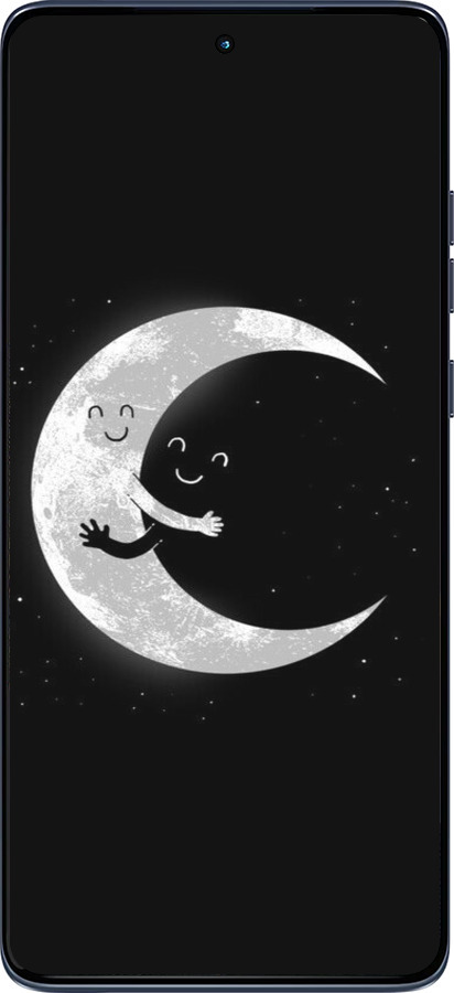 Силиконовый чехол Лунные объятия для Motorola Edge 60 Fusion 5G - 6508u-4021 изображение 