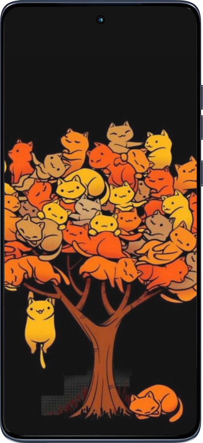 Силіконовий чехол Дерево та котики для Motorola Edge 60 Fusion 5G - 6516u-4021 изображение 