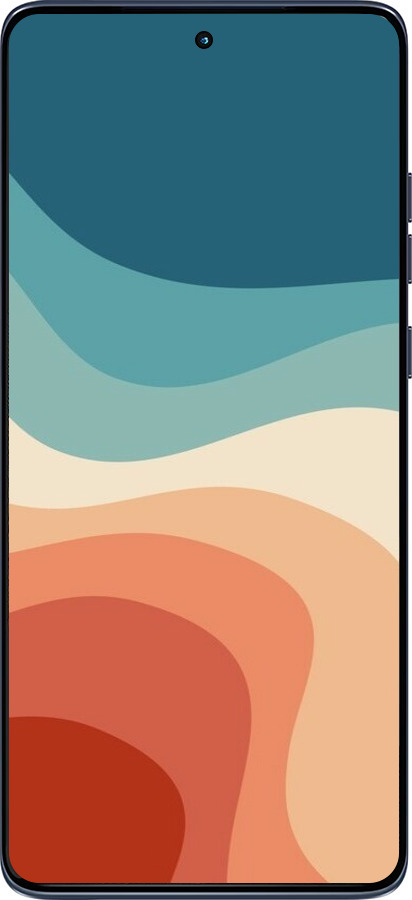 Силиконовый чехол В стиле ретро с волнами для Motorola Edge 60 Fusion 5G - 6531u-4021 изображение 