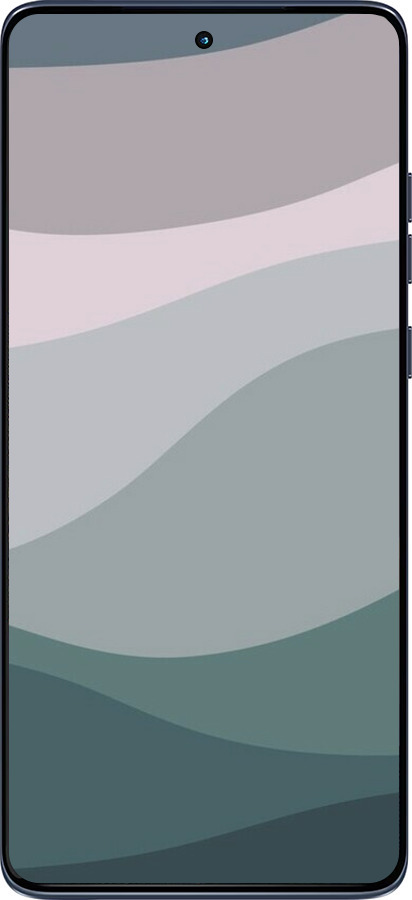 Силиконовый чехол С фиолетовым и бирюзовым ретро-стилем и волнами для Motorola Edge 60 Fusion 5G - 6533u-4021 изображение 