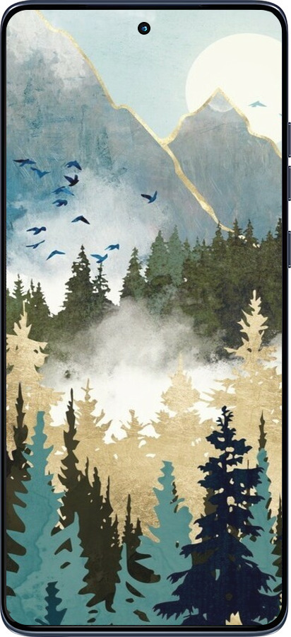 Силіконовий чехол Із зображенням лісового пейзажу для Motorola Edge 60 Fusion 5G - 6548u-4021 изображение 