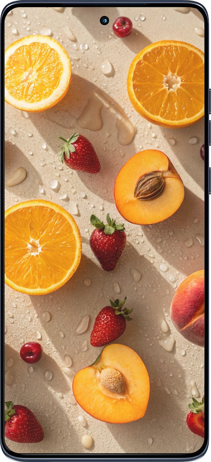 Силиконовый чехол Фрукты 3 для Motorola Edge 60 Fusion 5G - 6703u-4021 изображение 