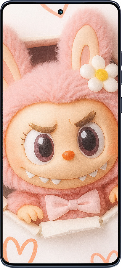 Силиконовый чехол Лабубу 2 для Motorola Edge 60 Fusion 5G - 6710u-4021 изображение 