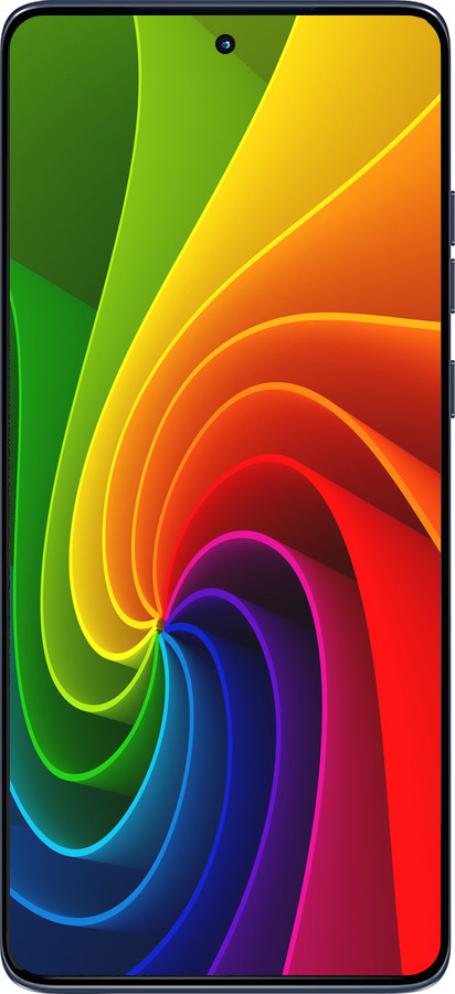 Силиконовый чехол Радужный вихрь для Motorola Edge 60 Fusion 5G - 747u-4021 изображение 