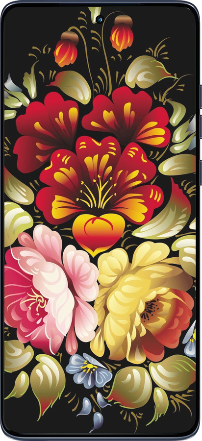 Силиконовый чехол Хохлома 6 для Motorola Edge 60 Fusion 5G - 829u-4021 изображение 