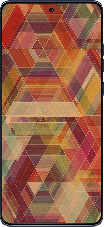Силиконовый чехол Геометрический узор для Motorola Edge 60 Fusion 5G - 904u-4021 изображение 