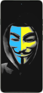 Силиконовый чехол Украинский анонимус для Motorola Edge 60 Pro 5G - 1062u-4020 изображение 