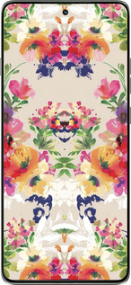 Силиконовый чехол Цветочный узор для Motorola Edge 60 Pro 5G - 1083u-4020 изображение 