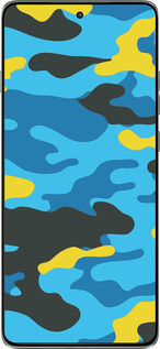 Силіконовий чехол Жовто-блакитний камуфляж для Motorola Edge 60 Pro 5G - 1084u-4020 изображение 