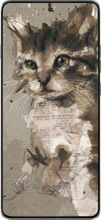 Силіконовий чехол Кошеня з плям і ліній для Motorola Edge 60 Pro 5G - 119u-4020 изображение 