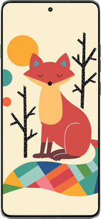 Силіконовий чехол Rainbow fox для Motorola Edge 60 Pro 5G - 4010u-4020 изображение 