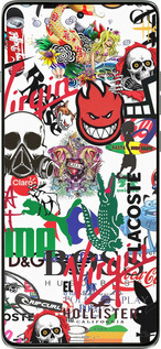 Силиконовый чехол Many different logos для Motorola Edge 60 Pro 5G - 4022u-4020 изображение 