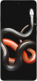 Силиконовый чехол Красно-черная змея на черном фоне для Motorola Edge 60 Pro 5G - 4063u-4020 изображение 