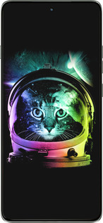 Силиконовый чехол Кот-астронавт для Motorola Edge 60 Pro 5G - 4154u-4020 изображение 